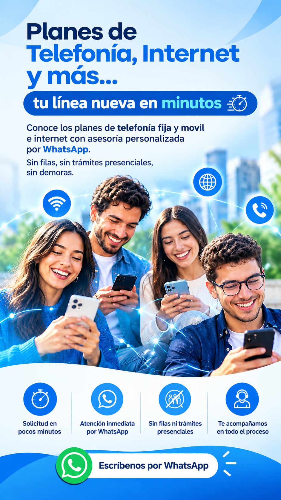 Asesora conversando con un cliente